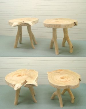 画像1: 香川県 (株)二大緑化産業様よりオーダー制作依頼頂いた流木テーブルベンチ椅子セットです。