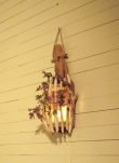 画像2: 壁掛け型流木ランプ