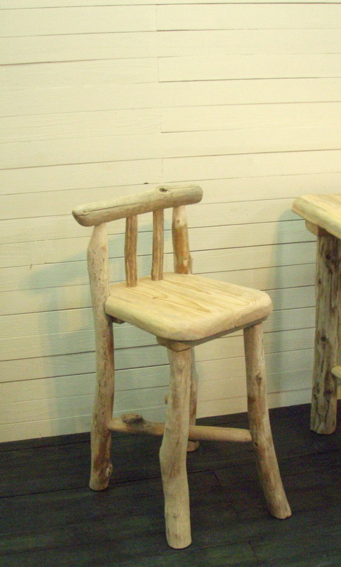 画像: 流木テーブル・椅子３点セット