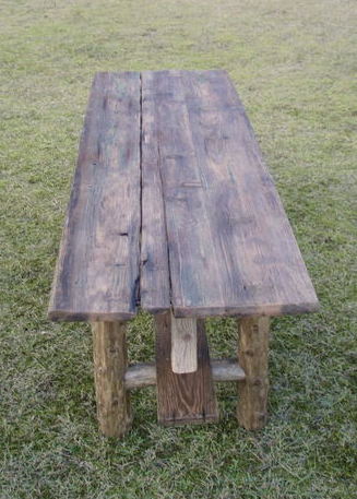 画像: 大型流木テーブル・ベンチ５点セット 《HP限定特別棚卸し作品 !!》