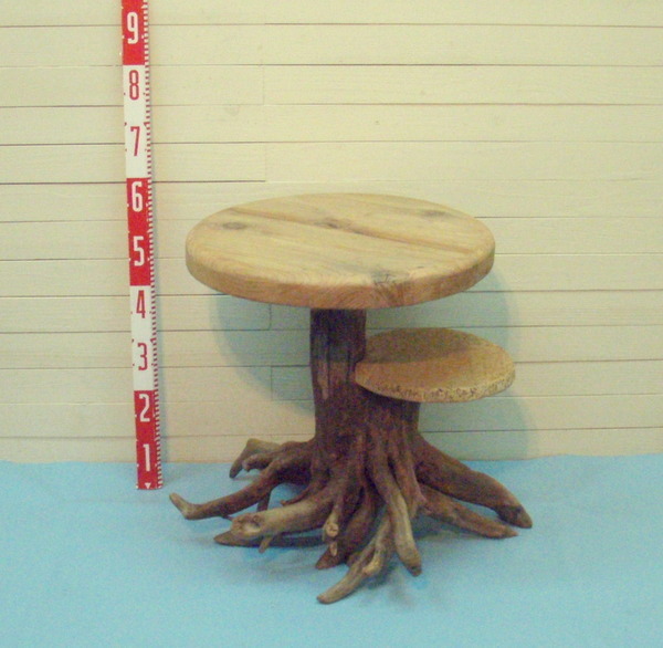 画像: 流木椅子・テーブル３点セット　　　