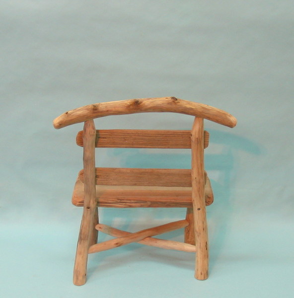 画像: 流木イス型飾り台
