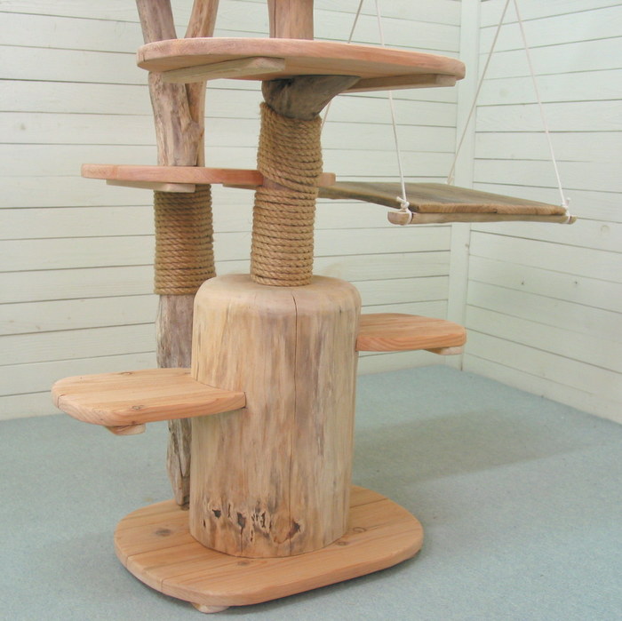画像: オリジナル流木アート キャットタワー
