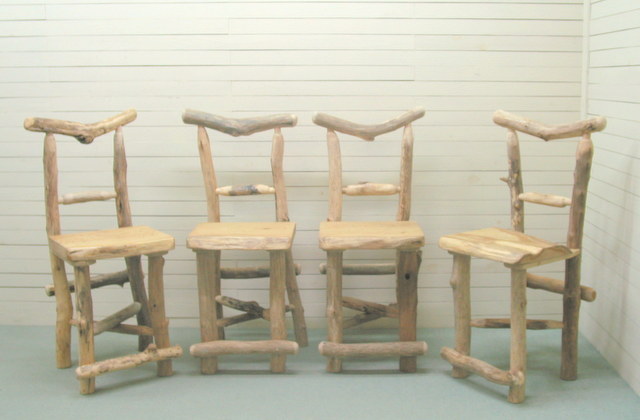 画像3: 香川県 (株)二大緑化産業様よりオーダー制作依頼頂いた流木テーブルベンチ椅子セットです。