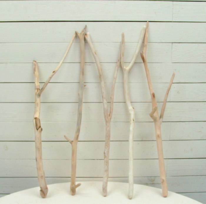 小枝細枝流木の５本セット - 流木アートのレットイットビー